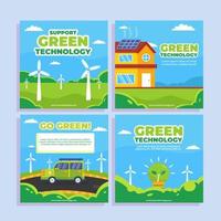 Eco-Green-Technologie-Social-Media-Konzept vektor