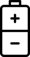 batterievektorillustration auf einem hintergrund. hochwertige symbole. vektorikonen für konzept und grafikdesign. vektor