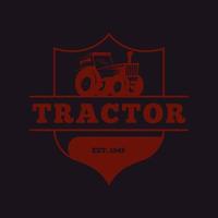 Traktor-Logo-Design-Konzept-Vektor