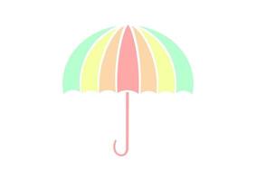 Illustration von bunten Regenschirmen vektor