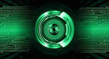Hintergrund des zukünftigen Technologiekonzepts der Augen-Cyber-Schaltung vektor
