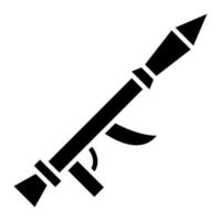 Bazooka-Glyphe-Symbol vektor