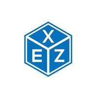 Xez-Brief-Logo-Design auf weißem Hintergrund. xez kreatives Initialen-Buchstaben-Logo-Konzept. xez Briefgestaltung. vektor