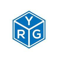 YRG-Brief-Logo-Design auf weißem Hintergrund. yrg kreative Initialen schreiben Logo-Konzept. yrg Briefgestaltung. vektor