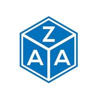 zaa brev logotyp design på vit bakgrund. zaa kreativa initialer brev logotyp koncept. zaa bokstavsdesign. vektor