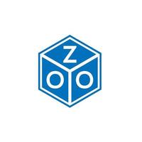 Zoo-Brief-Logo-Design auf weißem Hintergrund. Zoo kreative Initialen schreiben Logo-Konzept. Zoo-Buchstaben-Design. vektor