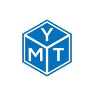 YMT-Brief-Logo-Design auf weißem Hintergrund. ymt kreative Initialen schreiben Logo-Konzept. YMT-Briefdesign. vektor