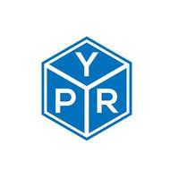 YPR-Brief-Logo-Design auf weißem Hintergrund. ypr kreatives Initialen-Buchstaben-Logo-Konzept. ypr Briefgestaltung. vektor