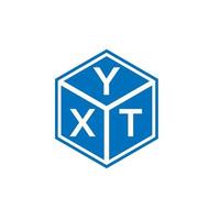 Yxt-Brief-Logo-Design auf weißem Hintergrund. yxt kreative Initialen schreiben Logo-Konzept. yxt-Briefgestaltung. vektor