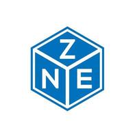 zne brev logotyp design på vit bakgrund. zne kreativa initialer brev logotyp koncept. zne bokstavsdesign. vektor