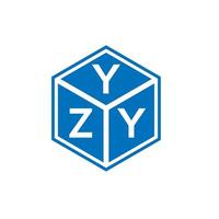 yzy brev logotyp design på vit bakgrund. yzy kreativa initialer brev logotyp koncept. yzy bokstavsdesign. vektor