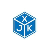 xjk brev logotyp design på vit bakgrund. xjk kreativa initialer bokstavslogotyp koncept. xjk bokstavsdesign. vektor