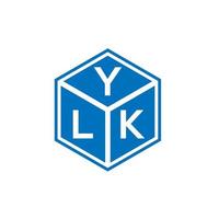 Ylk-Brief-Logo-Design auf weißem Hintergrund. ylk kreative Initialen schreiben Logo-Konzept. Ylk-Buchstaben-Design. vektor