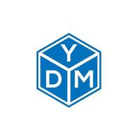 ydm brev logotyp design på vit bakgrund. ydm kreativa initialer bokstavslogotyp koncept. ydm bokstavsdesign. vektor