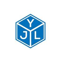 yjl brev logotyp design på vit bakgrund. yjl kreativa initialer bokstavslogotyp koncept. yjl bokstavsdesign. vektor