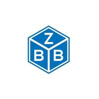 zbb brev logotyp design på vit bakgrund. zbb kreativa initialer bokstavslogotyp koncept. zbb bokstavsdesign. vektor