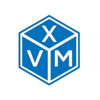 xvm brev logotyp design på vit bakgrund. xvm kreativa initialer bokstavslogotyp koncept. xvm bokstavsdesign. vektor