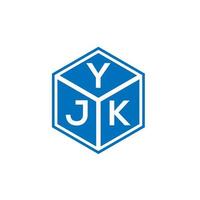 Yjk-Buchstaben-Logo-Design auf weißem Hintergrund. yjk kreative Initialen schreiben Logo-Konzept. yjk Briefdesign. vektor