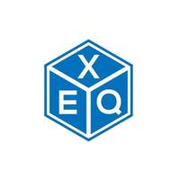 xeq brev logotyp design på vit bakgrund. xeq kreativa initialer brev logotyp koncept. xeq bokstavsdesign. vektor