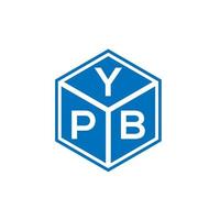 Ypb-Brief-Logo-Design auf weißem Hintergrund. ypb kreative Initialen schreiben Logo-Konzept. ypb Briefdesign. vektor