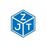 zjt brev logotyp design på vit bakgrund. zjt kreativa initialer brev logotyp koncept. zjt bokstavsdesign. vektor