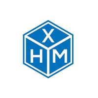 Xhm-Brief-Logo-Design auf weißem Hintergrund. xhm kreatives Initialen-Buchstaben-Logo-Konzept. xhm-Briefgestaltung. vektor