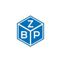 zbp brev logotyp design på vit bakgrund. zbp kreativa initialer brev logotyp koncept. zbp bokstavsdesign. vektor