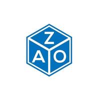 zao brev logotyp design på vit bakgrund. zao kreativa initialer brev logotyp koncept. zao bokstavsdesign. vektor