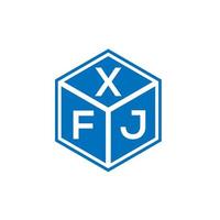 xfj-Brief-Logo-Design auf weißem Hintergrund. xfj kreative Initialen schreiben Logo-Konzept. xfj Briefgestaltung. vektor