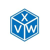 Xvw-Brief-Logo-Design auf weißem Hintergrund. xvw kreative Initialen schreiben Logo-Konzept. xvw Briefgestaltung. vektor