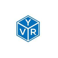 Mobileyvr-Brief-Logo-Design auf weißem Hintergrund. yvr kreative Initialen schreiben Logo-Konzept. yvr Briefgestaltung. vektor