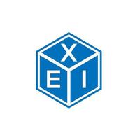 xei brev logotyp design på vit bakgrund. xei kreativa initialer brev logotyp koncept. xei bokstavsdesign. vektor