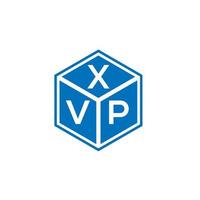 xvp-Brief-Logo-Design auf weißem Hintergrund. xvp kreative Initialen schreiben Logo-Konzept. xvp Briefgestaltung. vektor