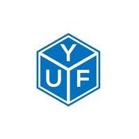 yuf brev logotyp design på vit bakgrund. yuf kreativa initialer brev logotyp koncept. yuf bokstavsdesign. vektor