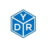 Ydr-Brief-Logo-Design auf weißem Hintergrund. ydr kreative Initialen schreiben Logo-Konzept. ydr Briefgestaltung. vektor