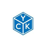 Yck-Brief-Logo-Design auf weißem Hintergrund. yck kreative Initialen schreiben Logo-Konzept. Yck-Buchstaben-Design. vektor