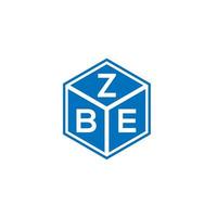 zbe brev logotyp design på vit bakgrund. zbe kreativa initialer brev logotyp koncept. zbe bokstavsdesign. vektor