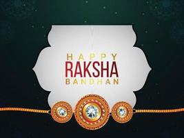 glad raksha bandhan indisk festival firande bakgrund vektor