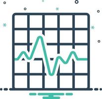 Mischsymbol für Liniendiagramm vektor