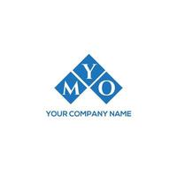 myo brev logotyp design på vit bakgrund. myo kreativa initialer brev logotyp koncept. myo bokstavsdesign. vektor