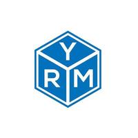 YRM-Brief-Logo-Design auf weißem Hintergrund. yrm kreative Initialen schreiben Logo-Konzept. yrm Briefgestaltung. vektor