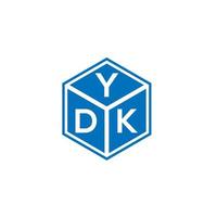 ydk-Buchstaben-Logo-Design auf weißem Hintergrund. ydk kreative Initialen schreiben Logo-Konzept. ydk-Briefgestaltung. vektor