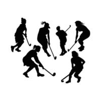 Hockeyspieler-Silhouetten-Pack