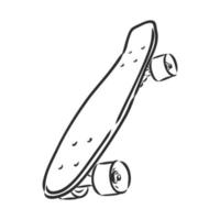 skateboard vektor skiss