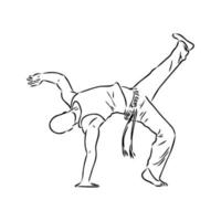 Capoeira-Vektorskizze vektor
