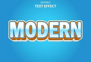 modern texteffekt med blå färg 3d-stil för mall. vektor