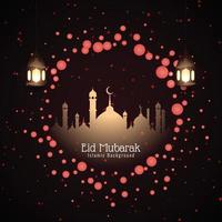 eid mubarak islamischer festivalhintergrund vektor