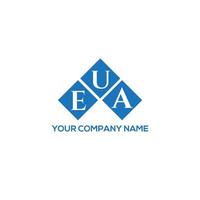 EUA-Brief-Logo-Design auf weißem Hintergrund. eua kreative initialen schreiben logo-konzept. EUA-Briefgestaltung. vektor