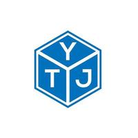 Ytj-Brief-Logo-Design auf weißem Hintergrund. ytj kreative Initialen schreiben Logo-Konzept. ytj Briefgestaltung. vektor