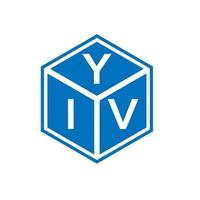 YIV-Brief-Logo-Design auf weißem Hintergrund. yiv kreative Initialen schreiben Logo-Konzept. yiv Briefgestaltung. vektor